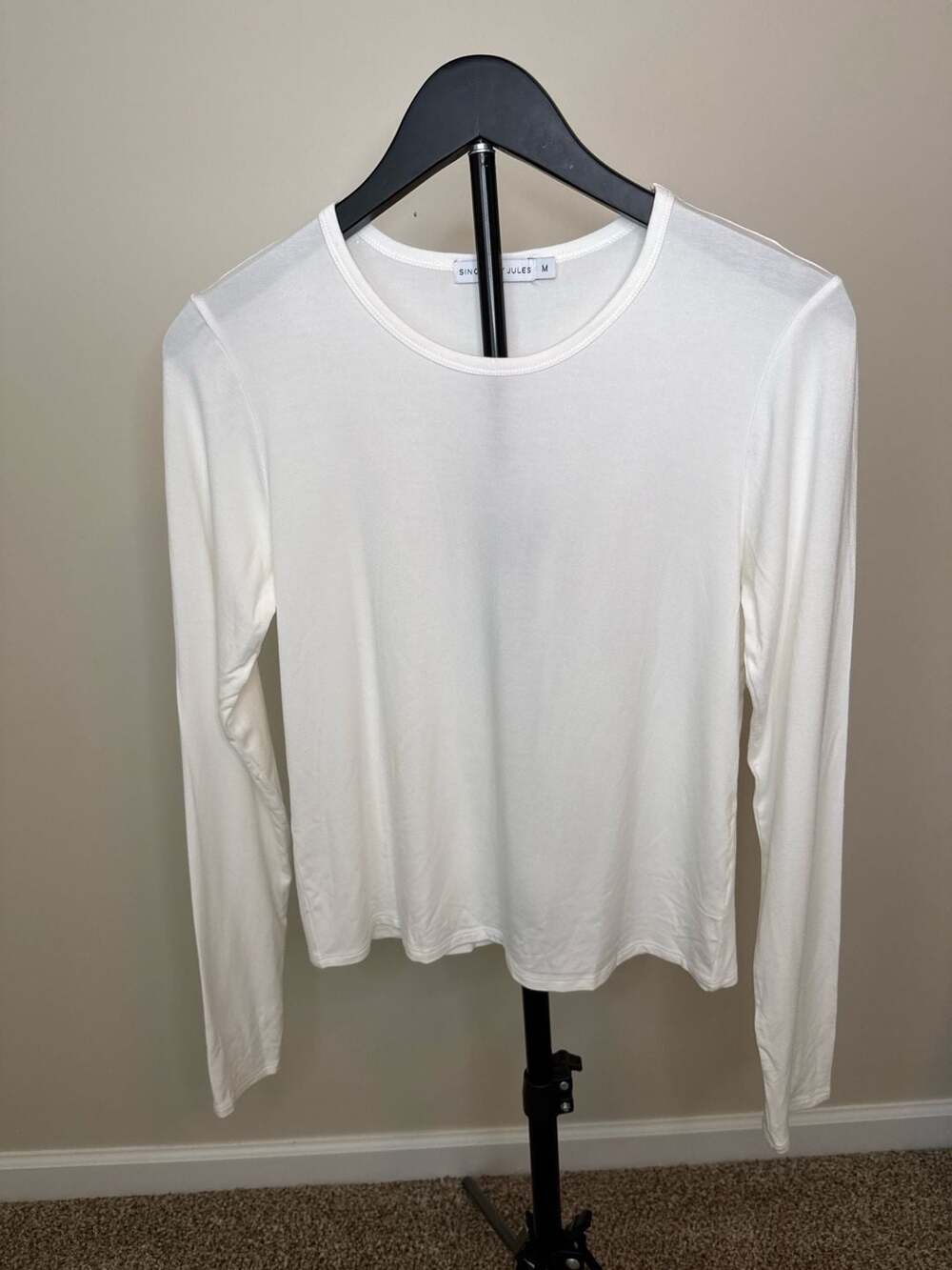 Sincerely Jules Lux White Long Sleeve Top Size M